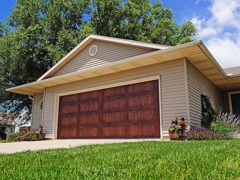 CHI Overhead Doors wood garage door